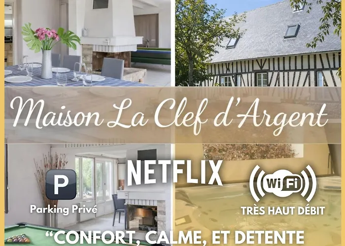 La Cle D Argent Elegante Maison Normande Avec Jacuzzi Et Jardin * Jumièges